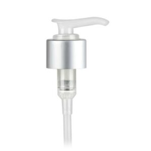 Silver (brushed) Lotion Pump