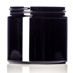 Black PET Single Wall Jar